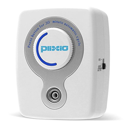 Plixio Portable Odor Eliminating Mini Plug-In Ionic Air Purifier & Ozone Generator with Timer for Home or Office