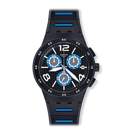 [Swatch] Swatch watch New Chrono Plastic (New Chrono plastic) BLACK SPY (black spy) Men's SUSB410 [regular imported goods] SUSB410 Men's [regular imported goods]