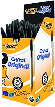 BIC Cristal Original Ballpoint Pens Black 50 Box