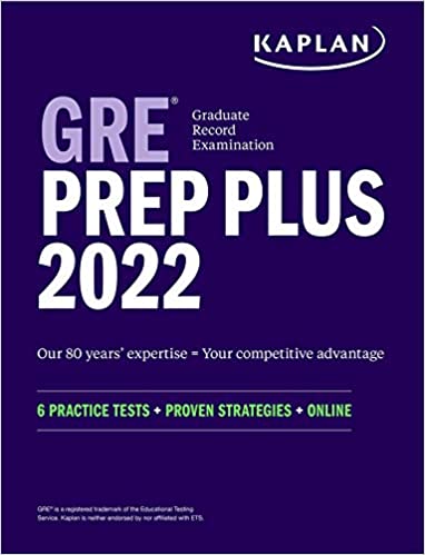 GRE Prep Plus 2022: 6 Practice Tests   Proven Strategies   Online (Kaplan Test Prep)