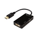 Cable Matters DisplayPort to HDMIDVIVGA Male to Female 3-in-1 Adapter - Supporting 4K Resolution via HDMI