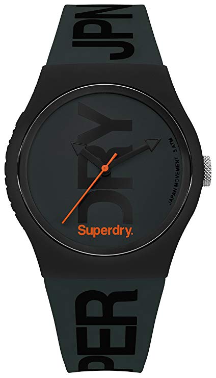 Superdry 'Urban' Quartz Plastic and Silicone Casual Watch, Color:Green (Model: SYG189NB)