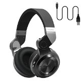 Bluedio Bluetooth 41 Wireless Water Resistant Headset T2 Turbine 2 Bluetooth Stereo Headphones with Mic Black