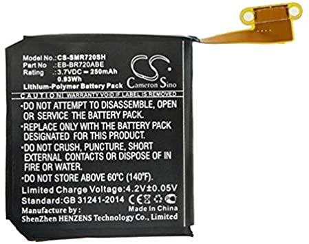 Replacement Battery for Samsung Gear S2, Gear S2 Classic, R7200, R720X, R732, SM-R720, SM-R732