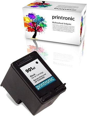 Printronic Remanufactured Ink Cartridge Replacement for HP 901XL for Officejet 4500 J4580 J4660 J4550 J4540 J4524 Printers (1 Black)