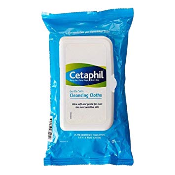 Cetaphil Gentle Skin Cleansing Cloths, 25 sheets (Pack of 4)