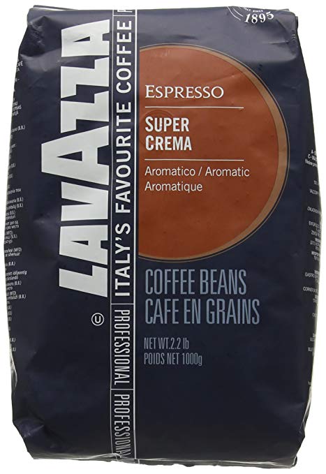 Lavazza Super Crema Coffee Beans (6 Packs of 1kg)