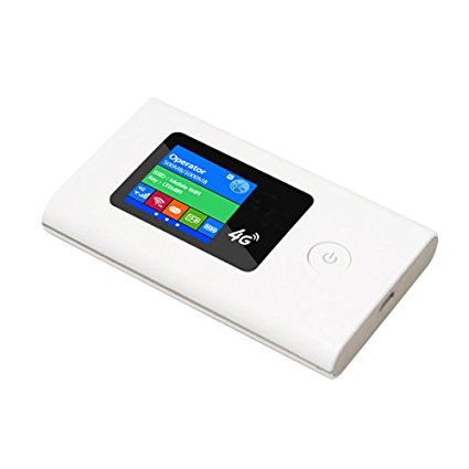 SANOXY 4G LTE High Speed Mobile WiFi Portable Mini Router for SIM cards, Wireless 150Mbps cat4 LTE router with LCD display