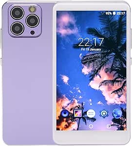 8GB MP4 Player with 5 Inch HD Touch Screen for Android, Portable Streaming MP4 Music Player HiFi Sound MP3 Player with Speaker and Camera,Expandable up to 128GB (Violet)