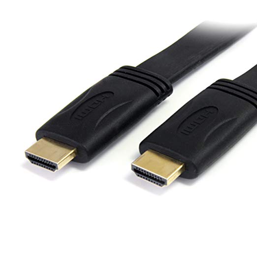 StarTech.com 10 ft Flat High Speed HDMI Cable with Ethernet - Ultra HD 4k x 2k HDMI Cable - HDMI to HDMI M/M - Flat HDMI Cable