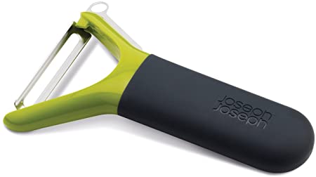 Joseph Joseph Multi-Peel Y-Shaped Peeler Easy Grip Handles Stainless Steel Blade for Kitchen Vegetable Fruit, Light Green