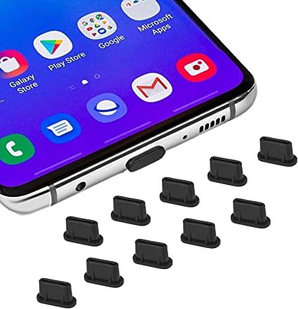 10x USB C Dust Cover, Type C Charging Port Plug USB C Port Caps Protector for Samsung Galaxy S22 Ultra S21 FE S20, Note 20, Tab A8 S8, All Type-C Devices & MacBook Laptop