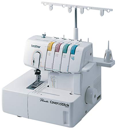 Brother 2340CV, Cover, Advanced Serger, Color-Coded Threading Guide, Dial Stitch Length, Presser Foot Pressure Adjustment, White