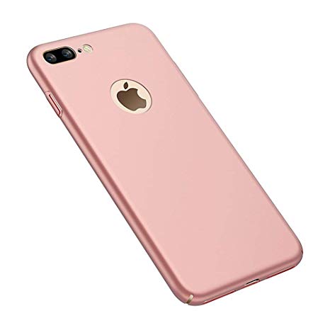 Acekool Case Compatible iPhone 7, Thin Hard Protect, All-Inclusive PC Back Cover Bumper for iPhone 7 (Rose Gold)