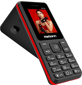 KX3s (Black RED), 1000mAh Battery, Dual Sim, 1.8 Inch, Wireless FM with Recording, Camera, Basic Phone, 108 Days Replacement Warranty KEYPAD Phone