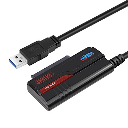 Unitek USB 3.0 to SSD & HDD / 2.5-Inch SATA III Hard Drive Adapter Cable- External Converter for SATA III Hard Drives, Support UASP [Power Adapter Not Included]