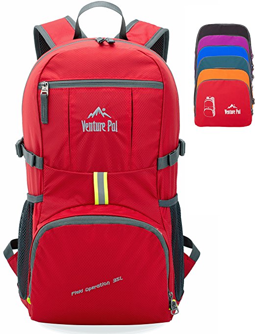 Venture Pal 35L Travel Backpack - Packable Durable Lightweight Hiking Backpack Daypack