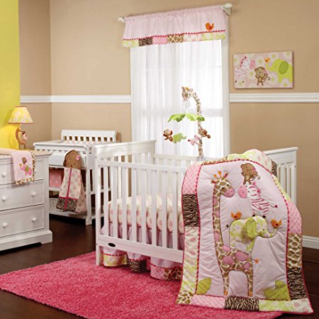 Jungle Collection 5 Piece Baby Crib Bedding Set with Bumper by Carter's