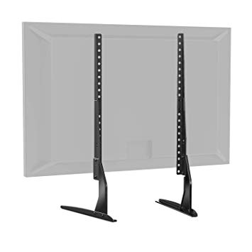 PERLESMITH Universal Table Top TV Stand for 37-65 Inch Flat Screen, LCD TVs Premium Height Adjustable Leg Base Stand Holds up to 110lbs, VESA up to 800x400mm