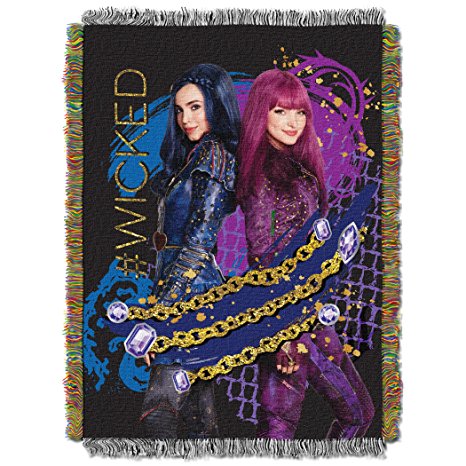 Disney's Descendants 2, Glitter Chains Woven Tapestry Throw, 48" x 60"