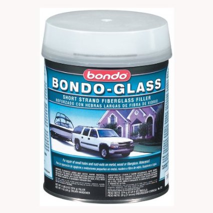 Bondo 272 Bondo-Glass Fiberglass Reinforced Filler Quart Can, - 2 lbs 9 oz., 1 oz. Hardener