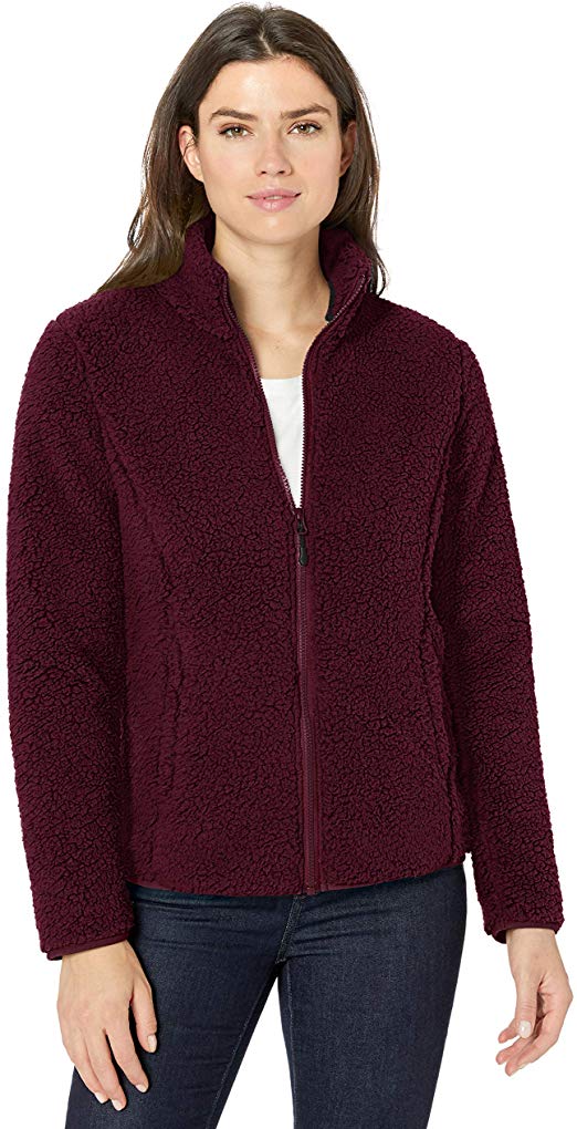 Amazon Essentials Women's Polar Fleece Lined Sherpa Full-Zip Jacket