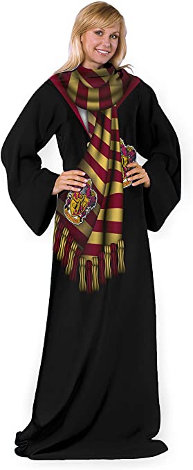 Harry Potter, Winter Pott Adult Comfy Throw with Sleeves, 48" x 71"