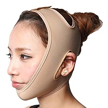 KOLIGHT Anti Wrinkle V Full Face Chin Cheek Lift up Slim Slimming Thin Mask Belt Band Strap (M)