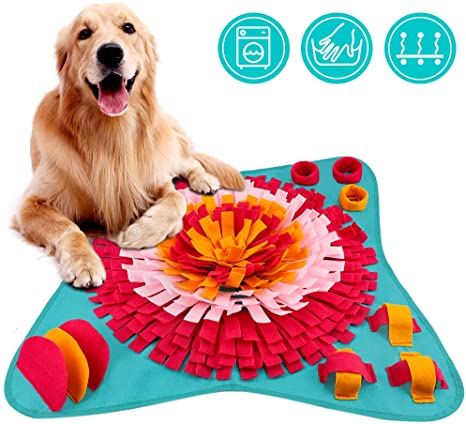FREESOO Snuffle Mat Nosework Blanket Dog Feeding Mat Pet Training Play Mats Puzzle Toys for Stress Release