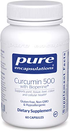 Pure Encapsulations - Curcumin 500 with Bioperine - Antioxidants for the Maintenance of Good Health - 60 Capsules