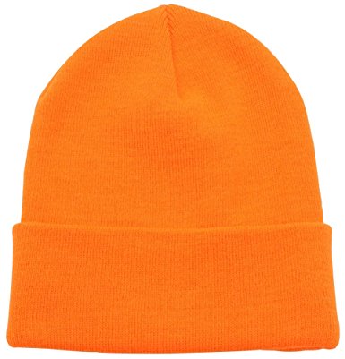 Top Level Unisex Cuffed Plain Skull Beanie Toboggan Knit Hat/Cap