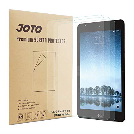 LG G Pad F2 8.0 Screen Protector Film – JOTO Anti-Glare, Anti Fingerprint (Matte Finish) Screen Guard for LG G Pad F2 Sprint Model LK460 8"/LG G Pad X2 8.0 Plus V530 Tablet 2017 Release (3 Pack)