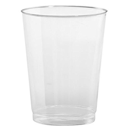 Hanna K. Signature Collection 100 Count Dinnerware Plastic Tumbler, 10-Ounce, Clear