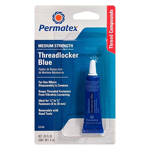Permatex 24209 Blue Medium Strength 242 Threadlocker, 6ml