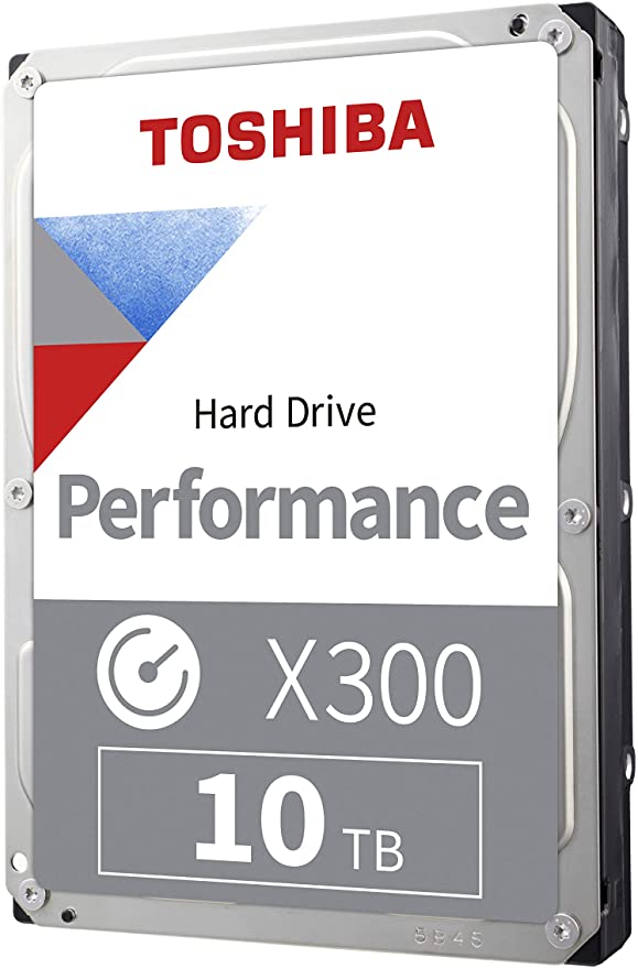 Toshiba HDWR11AXZSTA X300 10TB Performance & Gaming Internal Hard Drive 7200 RPM SATA 6Gb/s 256 MB Cache 3.5\