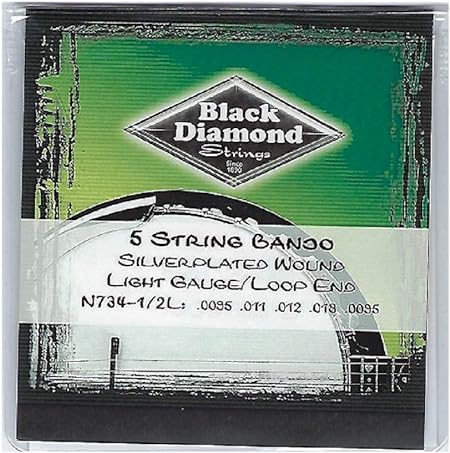 Strings® N7341/2L Banjo Silver, Loop, 5 String Light .0095BPL.011BPL.012BPL.018BSL.0095BPL