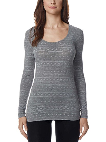 32 DEGREES 32Degrees Women's Heat Scoop Neck Thermal Top