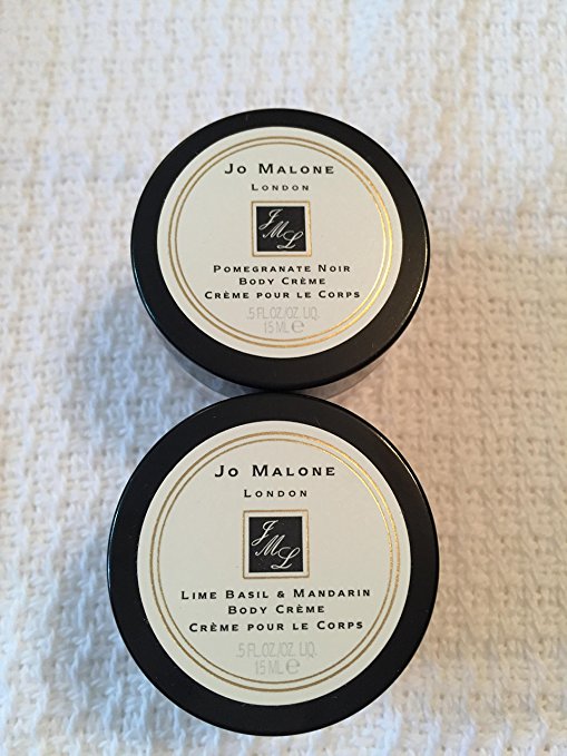 Jo Malone Travel Size Body Cremes - 1 x 15ml Pomegranate Noir and 1 x 15ml Lime, Basil and Mandarin