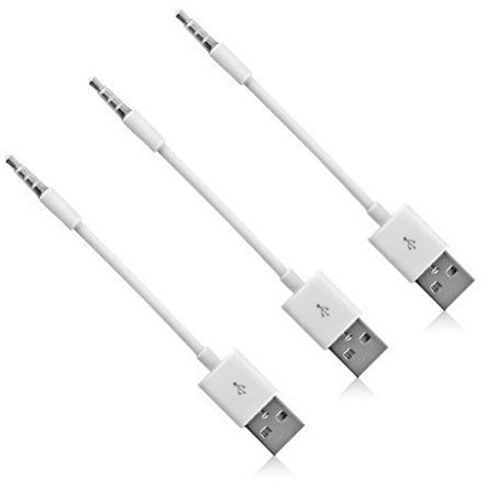 3.5mm Jack/Plug to USB USB Cable Sync Data Transfer Charger for iPod Shuffle 3 4 5 6 7 Gen MP3/MP4 , iPod Shuffle Cable