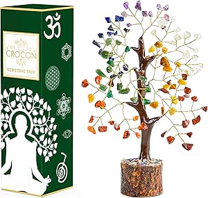 7 Chakra Tree - Crystal Tree - Chakra Tree of Life - Crystal Gifts money tree Tree of Life Decor Gemstone Tree Feng Shui Chakra Decor Crystal Decor Spiritual Gifts Housewarming Gifts