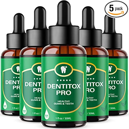 (5 Pack) Dentitox Pro for Gums DentitoxPro Dental Dropper Healthy Gum and Teeth Liquid Drops Mouth(10oz)