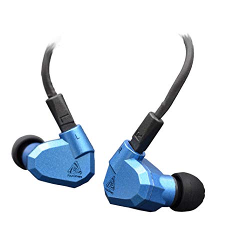 KZ ZS5 Dynamic Hybird Quad Driver High Fidelity In-Ear Headphones, Blue