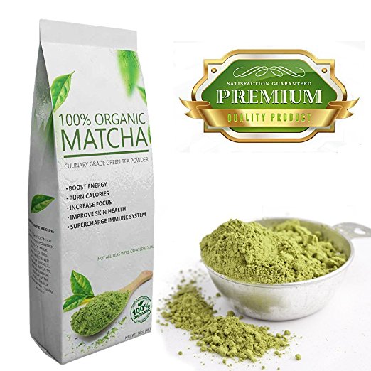 Select Matcha (3 x 16oz) Premium Certified Organic, Pure Matcha Green Tea Powder, Improves Mental Focus, Natural Weight Loss Helper, Great Tasting