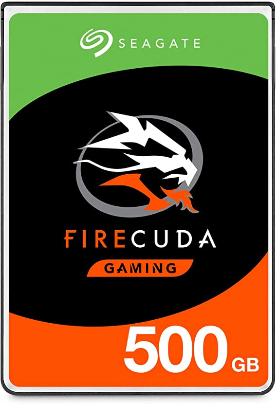 Seagate FireCuda 500 GB Solid State Hybrid Drive Performance SSHD – 2.5 Inch SATA 6 Gb/s Flash Accelerated 8 GB Cache for Gaming PC Laptop (ST500LX025)