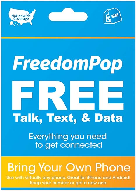 FreedomPop Starter 3-in-1 SIM Card Kit