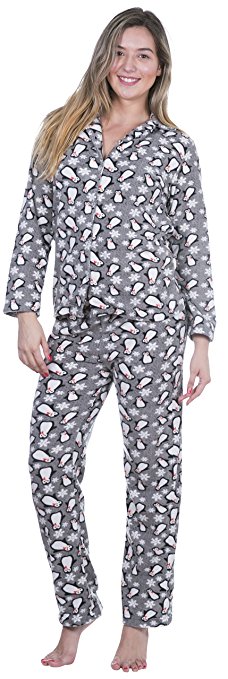 Totally Pink Women's Warm and Cozy Fleece Pajama Set