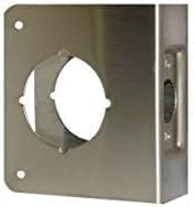 Don-Jo 61-CW-S 4" x 4-1/2" Stainless Steel Wrap-Around Plate, 2-3/8" Backset, 1-3/4" Door