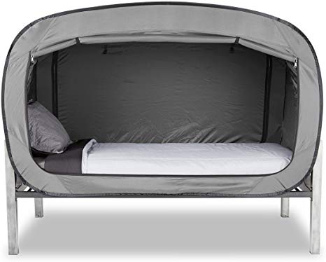 Privacy Pop Bed Tent (Full) - Gray