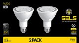 SELS LED Par30 Dimmable Led Light Bulb 12 Watts 800 Lumens 75 Watt Flood Light Halogen bulb Equivalent UL 2700K Soft White - 2 Pack - HOLIDAY SALE