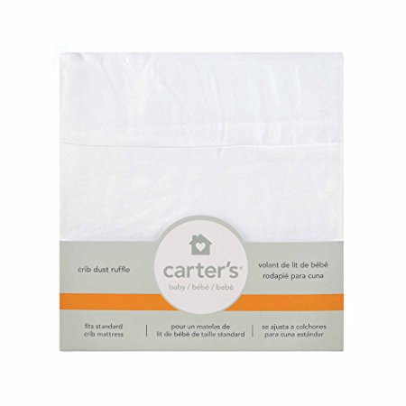 Carter's Solid Dust Ruffle, White